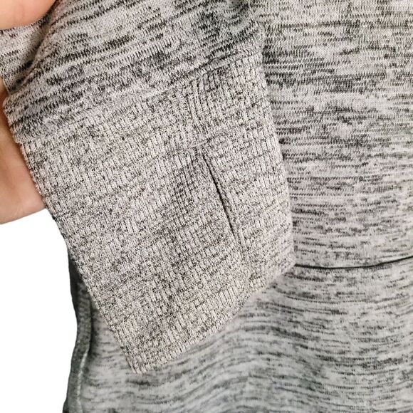 Athleta Hoodie Womens Medium Gray Pullover Sweatshirt Funnel Hooded Sweater - Picture 9 of 12